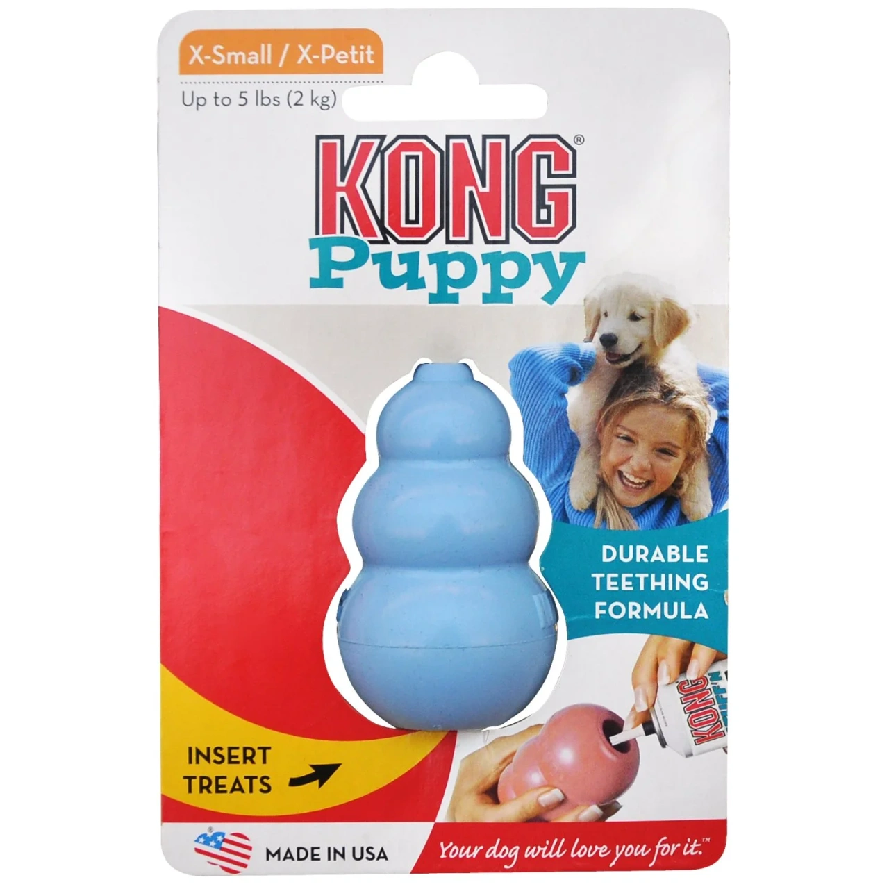 KONG Puppy XSmall - ekstra lille hvalpelegetøj